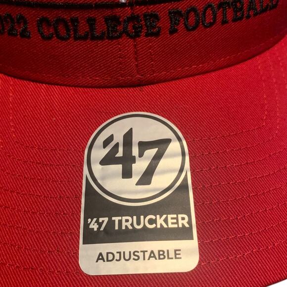 GA Bulldogs UGA Natty 2022 Red Black Collegiate Champs Trucker Adjustable NWT - Picture 3 of 5